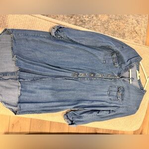 Lovestitch Blue Denim shift dress